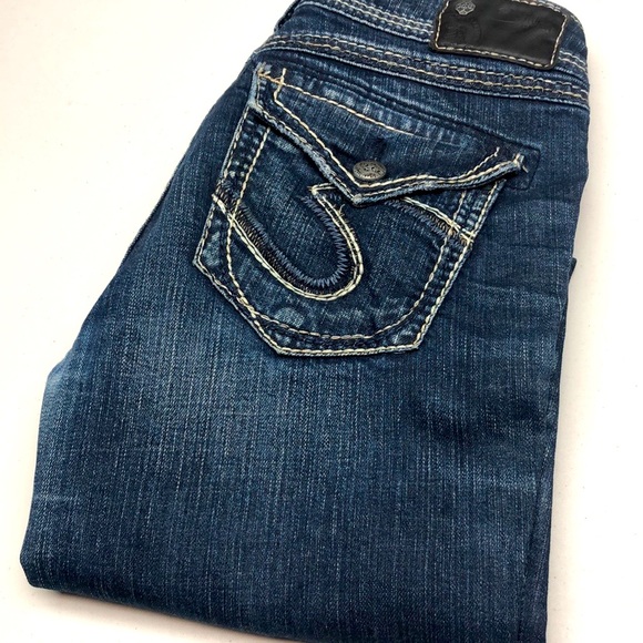Silver Jeans Denim - VINTAGE SILVER SUKI FLAP 17 BOOTCUT JEANS 27x32 😎